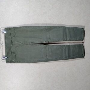 02154 Liverpool green brushed cotton pull on capri jegging 6 (28)